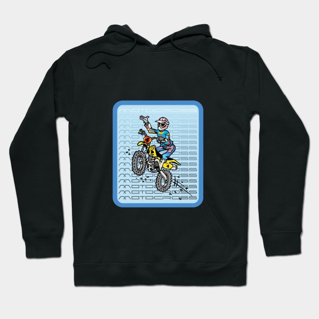 The Art of Motocross Hoodie by Vick Debergh